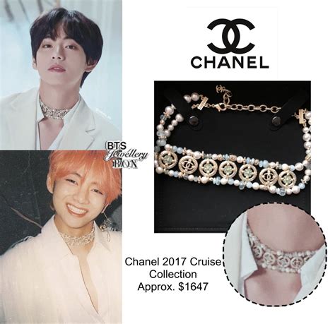 bts chanel necklace|BTS v necklace.